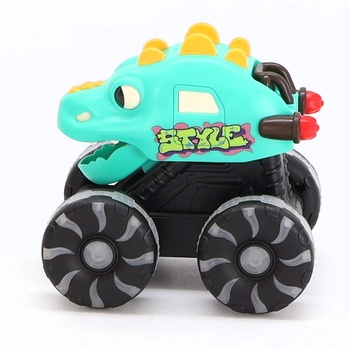 MOONTOY 3dielna sada dinosaurského monster trucku, svietiace autíčko pre vek 1+, auto s funkciou „press