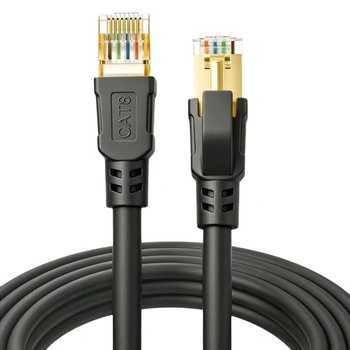 DDMALL 0,5m 2balení 2 LAN kabelů CAT 8, síťový kabel 40…