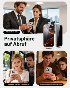 SMARTDEVIL 2 kusy tvrdeného skla MyView Privacy pre iPhone 16 Pro, čierne pre iPhone 16 Pro