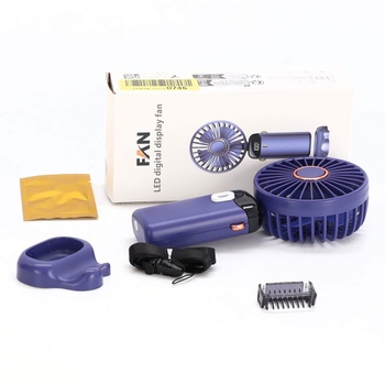 Ručný ventilátor Rafada, prenosný mini ventilátor, dobíjací, malý vreckový ventilátor s 5