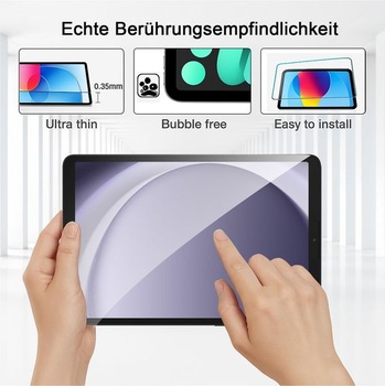 Andwing 2dielne ochranné sklo pre Samsung Galaxy Tab A9 Plus 11 palcov, tvrdené sklo, tvrdosť 9H,