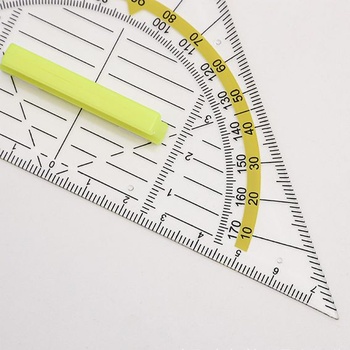 Sada 2 úhelníků s rukojeťmi, geometrická sada 16 cm + 22 cm, ideální pro kreslení, mapování a