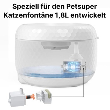Náhradné čerpadlo pre mačaciu fontánu PW01 s objemom 1,8 l/62 oz, bezdrôtové čerpadlo pre domáce