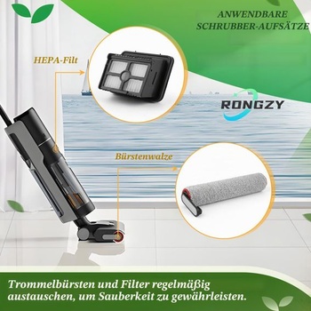 2 kefové valce, 4 filtre, náhradné diely pre mokro-suchý vysávač Dreame H12 Pro/H12 Dual, sada