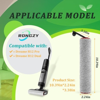 2 kefové valce, 4 filtre, náhradné diely pre mokro-suchý vysávač Dreame H12 Pro/H12 Dual, sada