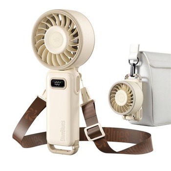 Ručný ventilátor Diveblues, prenosný turbo ventilátor so 100 rýchlosťami a silným prúdením vzduchu