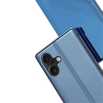 IMEIKONST Flipové púzdro pre iPhone 17 6,3 palca, zrkadlovo modré, QH, modré, pre iPhone 17 6,3