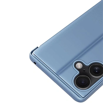IMEIKONST Flipové púzdro pre iPhone 17 6,3 palca, zrkadlovo modré, QH, modré, pre iPhone 17 6,3