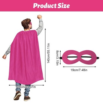 AUYAO kostým superhrdiny, 2 díly, karnevalové kostýmy, maškarní kostým (140 cm) 140*100 cm -