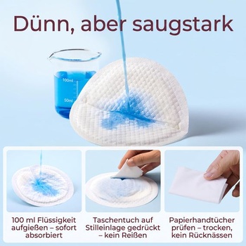 Momcozy ultratenké jednorazové dojčiace vložky, 6vrstvové a savé, 120 kusov (balenie po 120 ks)