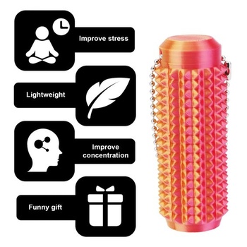 Prívesok na kľúče Spiky Grippie Stim, prívesok na kľúče Fidget Stimulácia bolesti Fidget Toy Spiky