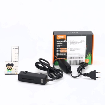 Hygger Malý ohrievač do akvária, Mini ohrievač do akvária pre korytnačky Betta, 50W ohrievač do akvária s