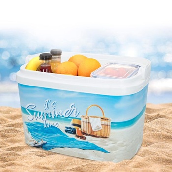 AKTIVE 6L pevný prenosný chladiaci box (29x19x20,5 cm), ideálny nosič jedla na pikniky alebo pikniky,