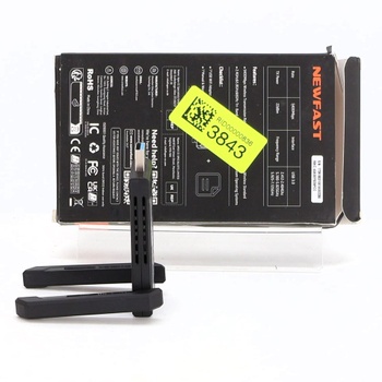 NEWFAST Vysoko výkonný WiFi adaptér NF-U353, AXE5400 USB WiFi 6E adaptér | 6 GHz USB adaptér, WiFi,