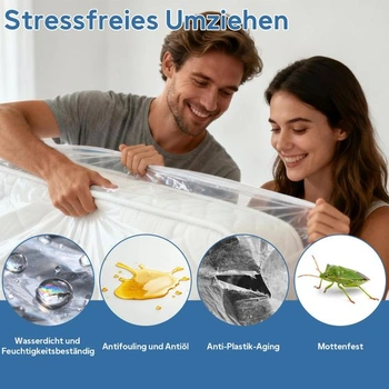 Potah na matraci 90x200cm pro stěhování a skladování, ochranný potah na matrace, vak na matraci,