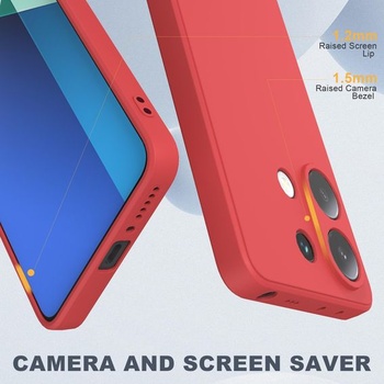 Puzdro pre Xiaomi Redmi Note 13 4G + 2 ochranné fólie na displej, tenké mäkké tekuté silikónové