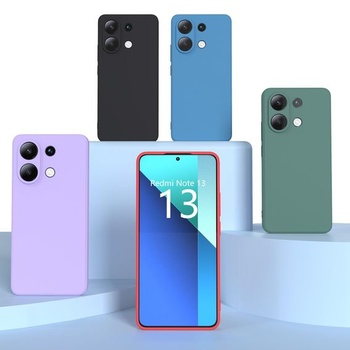 Puzdro pre Xiaomi Redmi Note 13 4G + 2 ochranné fólie na displej, tenké mäkké tekuté silikónové