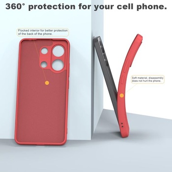 Pouzdro pro Xiaomi Redmi Note 13 4G + 2 ochranné fólie na displej, tenké měkké tekuté silikonové