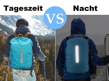 Pláštenka na batoh s reflexnými pruhmi, 15L-100L, vodotesná pláštenka na batoh, školský batoh na