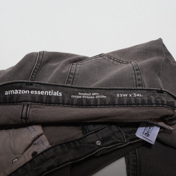 Pánske šedé nohavice, 33 W Amazon essentials