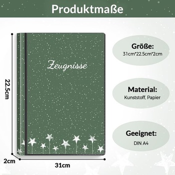 Skladačka na certifikáty SKYDUE s 30 obalmi – zložka na certifikáty A4, zložka na certifikáty s