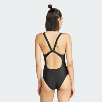 Dámske plavky adidas s V-strihom na chrbte, veľkosť 48, čierne
