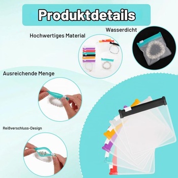 12 prenosných vreciek na tablety, priehľadné plastové mini vrecká na zips, opakovane použiteľné vrecká na