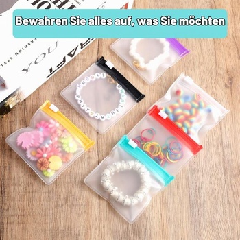 12 prenosných vreciek na tablety, priehľadné plastové mini vrecká na zips, opakovane použiteľné vrecká na