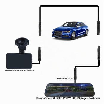 MEIRIYFA 5pinový predlžovací kábel pre cúvaciu kameru, 5pinový predlžovací kábel pre palubný