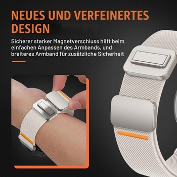 18mm elastický řemínek na zápěstí pro Garmin Venu 4 41mm/3S 2S/Vivoactive 4S 3S 03-Starlight 18mm