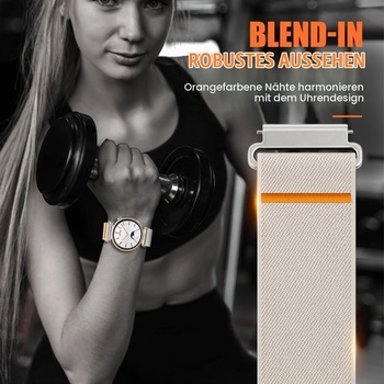 18mm elastický řemínek na zápěstí pro Garmin Venu 4 41mm/3S 2S/Vivoactive 4S 3S 03-Starlight 18mm