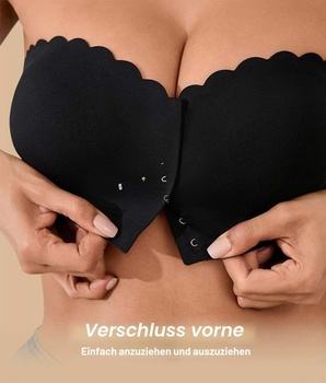 Dámská push-up podprsenka CheChury bez ramínek, bandeau top bez kostic, protiskluzový silikon,