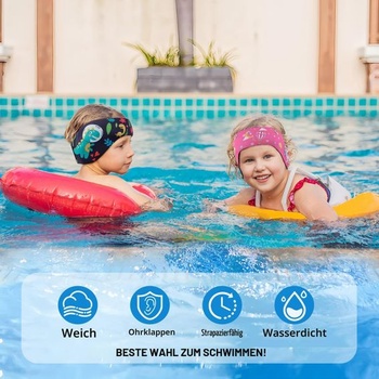 Dětská neoprenová plavecká čelenka, gumička s ochranou sluchu pro plavání a další vodní sporty