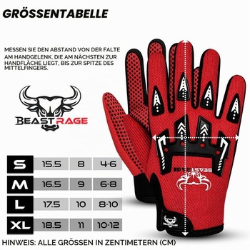 Dětské cyklistické rukavice BEAST RAGE – Motokrosové a BMX cyklistické rukavice pro chlapce a