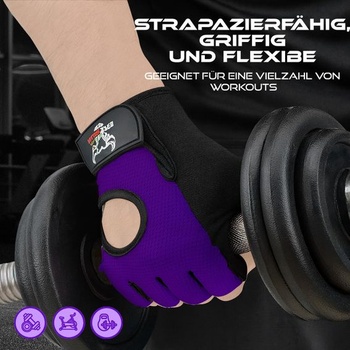 Vzpieračské rukavice BEAST RAGE pre mužov aj ženy, rukavice do posilňovne pre CrossFit. Priedušné,