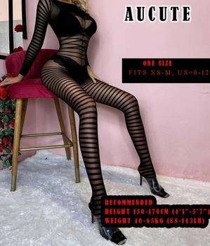 Dámska spodná bielizeň Sexy spodná bielizeň Celotelové pančuchy Jedna veľkosť Čierna