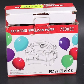 HELESIN elektrická balónková pumpa, přenosná elektrická balónová pumpa dmychadlo s dvojitou tryskou