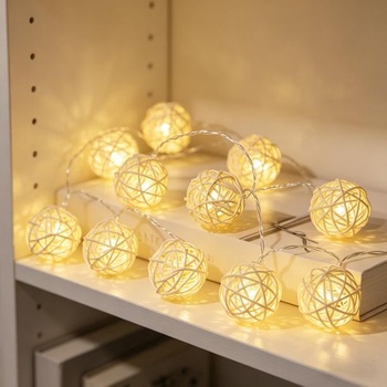 LED svetelné ratanové gule ZingBox 1,5 m