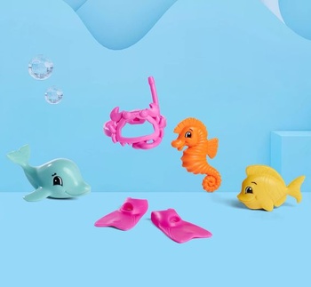 Simba 105733565 - Steffi Love Sea Fun, bábika v potápačskom obleku s plutvami a potápačskými