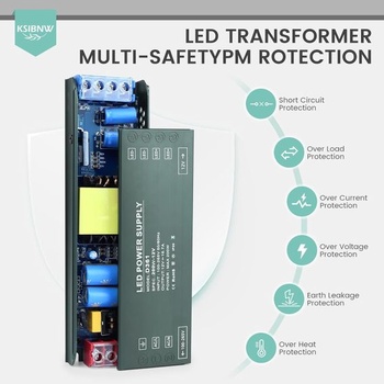 Napájecí zdroj KSIBNW 12V 8,33A 100W LED transformátor, transformátor 230V na 12V, extra tenký
