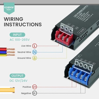 Napájecí zdroj KSIBNW 12V 8,33A 100W LED transformátor, transformátor 230V na 12V, extra tenký
