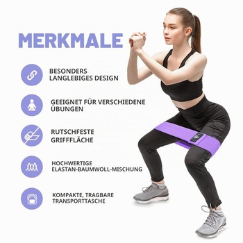 CFX Odporové hip bandy, sada fitness bandov, jóga pás v 3 úrovniach odporu, tréningový pás, jóga