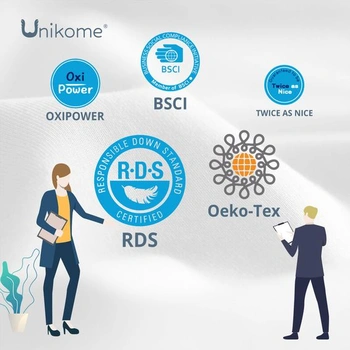 Polštáře UNIKOME Gänsedaunen und Federkiss