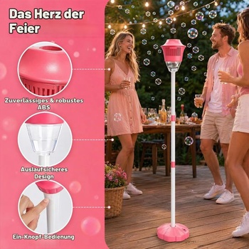 Automatický výrobník bublin, bublinková lucerna, zahradní lampa s bublinovou pochodní, stojící