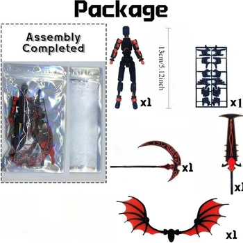 T13 Akční figurky Anime T13 Kloubová akční figurka 3D tištěná akční figurka Titan 13 s více klouby