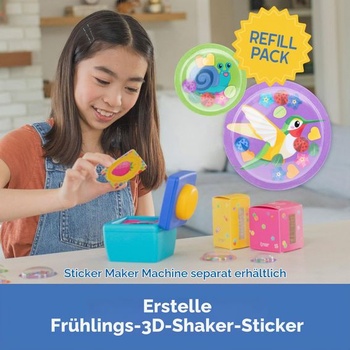 Výukové zdroje Náhradná sada na výrobu 3D samolepiek Záhrada, ľahko použiteľná tvorivá sada pre