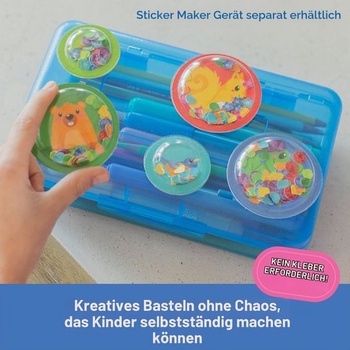 Výukové zdroje Náhradná sada na výrobu 3D samolepiek Záhrada, ľahko použiteľná tvorivá sada pre