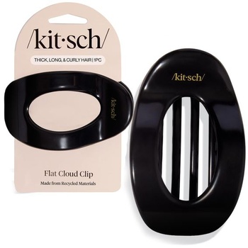 Kitsch plochá sponka do vlasov veľká pre ženy - čierna, 1 kus čierna veľká