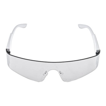 1 kus futuristické slnečné okuliare Mercury Sheet žiarivo strieborné nohy pre cosplay štíhle kyklopy