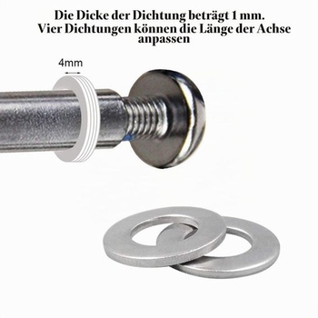 Šrouby přední a zadní nápravy M8 8 mm x 28 mm-86 mm vyrobené z uhlíkové oceli třídy 8.8, pro